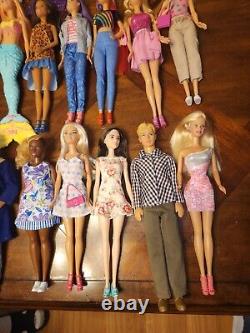 Barbie Doll And Friends Dressed, Accesories And Shoes, lot Of 50 Dolls. # CC-19