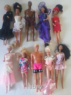 Barbie Doll Custom Dressed With Extra Clothes Lot