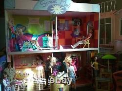 Barbie Doll House Sunset Mall Kidkraft Huge Lot HTF