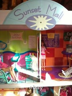 Barbie Doll House Sunset Mall Kidkraft Huge Lot HTF