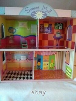 Barbie Doll House Sunset Mall Kidkraft Huge Lot HTF