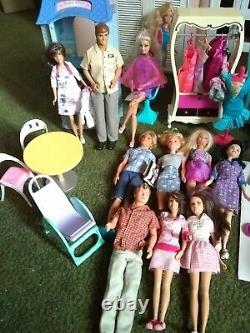 Barbie Doll House Sunset Mall Kidkraft Huge Lot HTF