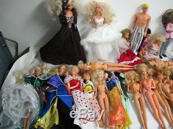 Barbie Doll Lot 61 Dolls Some Vintage Nice Lot Mattel Malibu Holiday More