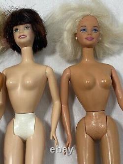 Barbie Doll Lot (9 Dolls) 1966 Body Style 70's 80's 90's Disney Neck OOAK Play