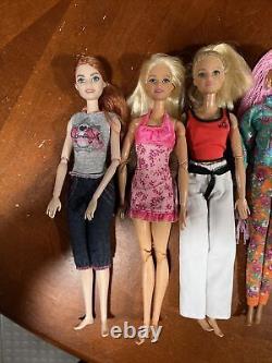 Barbie Doll Lot Of 10 Made To Move/articulated Dolls