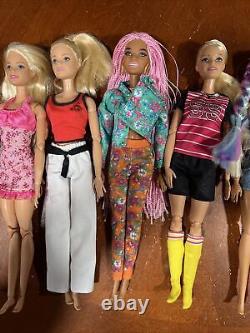 Barbie Doll Lot Of 10 Made To Move/articulated Dolls