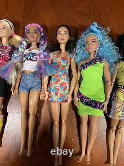 Barbie Doll Lot Of 10 Made To Move/articulated Dolls