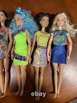 Barbie Doll Lot Of 10 Made To Move/articulated Dolls