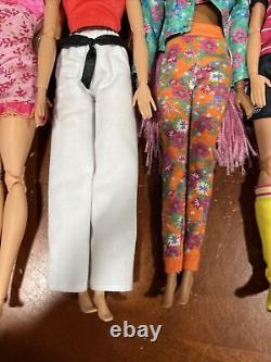 Barbie Doll Lot Of 10 Made To Move/articulated Dolls