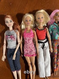 Barbie Doll Lot Of 10 Made To Move/articulated Dolls