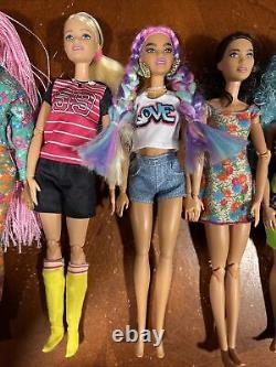 Barbie Doll Lot Of 10 Made To Move/articulated Dolls