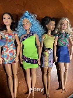 Barbie Doll Lot Of 10 Made To Move/articulated Dolls