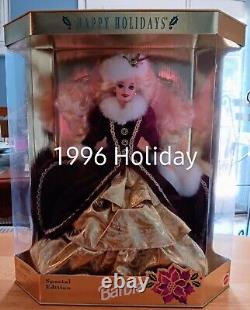 Barbie Doll Lot Of 12 Holiday Collection 1993-2005