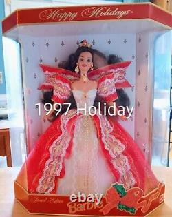 Barbie Doll Lot Of 12 Holiday Collection 1993-2005