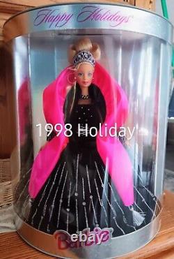 Barbie Doll Lot Of 12 Holiday Collection 1993-2005