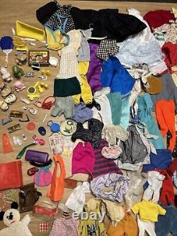 Barbie Doll Lot Of Vintage Clothes Mixed