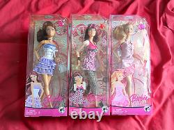 Barbie Doll Lot Summer M9324 Raquelle M9322 & Teresa M9325 NRFB NIB