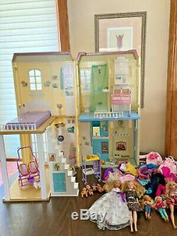 Barbie Doll Lot Vtg Dollhouse Happy Family Pregnant Midge Smart House Baby Food
