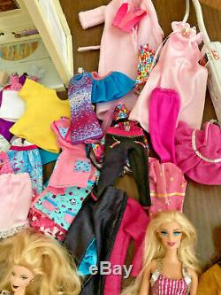 Barbie Doll Lot Vtg Dollhouse Happy Family Pregnant Midge Smart House Baby Food