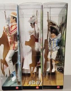 Barbie Doll (Lot of 3) Mary Poppins, Bert, Jane & Michael Disney Collector