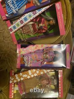 Barbie/Doll Lot of 6 Eskimo, Dutch, Orient, NA, Japanese, And Australian Boxed