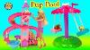 Barbie Doll Slide U0026 Spin Pups Puppy Pool Water Play Playset Cookieswirlc Video
