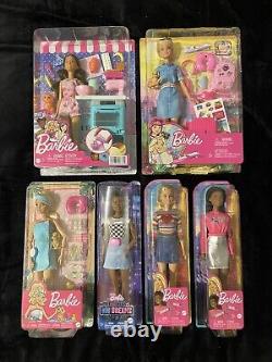 Barbie, Dolls And Play Sets, NIB, Lot Of 6