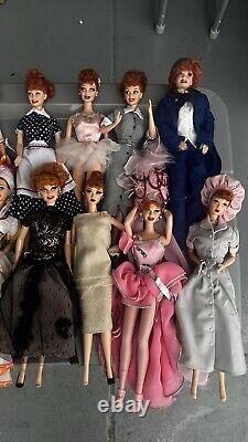 Barbie Dolls I Love Lucy lot Collection (14 Dolls) No Boxes