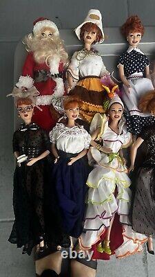 Barbie Dolls I Love Lucy lot Collection (14 Dolls) No Boxes