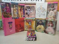 Barbie Dolls Lot Of 12 Mint In Box