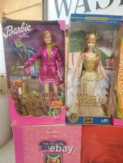 Barbie Dolls Lot Of 12 Mint In Box