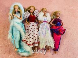 Barbie Dolls Lot Of 4 Mattel, used, READ! (Ba18), crystal barbie, loving you