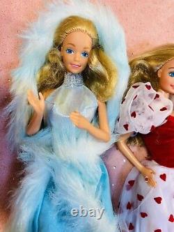 Barbie Dolls Lot Of 4 Mattel, used, READ! (Ba18), crystal barbie, loving you