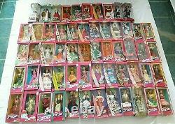 Barbie Dolls Of The World Lot Of 58 Mattel Vintage 1979-2014 Era Collection NRFB