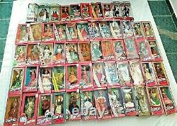 Barbie Dolls Of The World Lot Of 58 Mattel Vintage 1979-2014 Era Collection NRFB