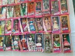 Barbie Dolls Of The World Lot Of 58 Mattel Vintage 1979-2014 Era Collection NRFB