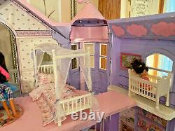 Barbie Dolls Vtg Lot 50pc Victorian Dream House DOLLHOUSE Elevator Furniture Car