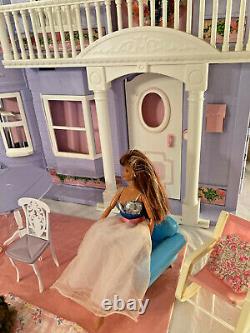 Barbie Dolls Vtg Lot 50pc Victorian Dream House DOLLHOUSE Elevator Furniture Car