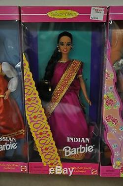 Barbie Dolls of the World LOT OF 7 ALL NEW NRFB NIB, Including Irish, Russian +