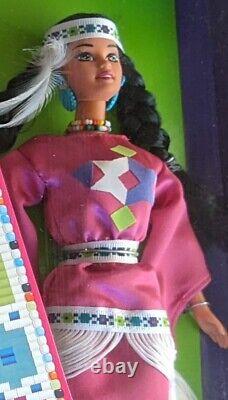 Barbie Dolls of the World Princess of the Navajo & 3 Native American NIB