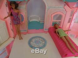 Barbie Dream House 1995 Elevator Vintage Huge Lot + 1966 Doll + Furniture + Rare