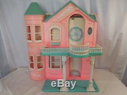 Barbie Dream House 1995 Elevator Vintage Huge Lot + 1966 Doll + Furniture + Rare