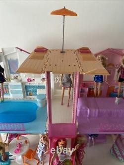 Barbie Estate 3 Story Town House Colourful and Bright Doll House Plus Dolls Toys