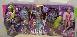 Barbie Extra Exclusive Set of 5 Dolls 5 Pets & Lots of Accessories NEW