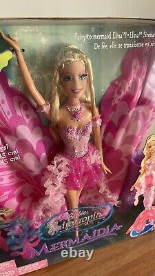 Barbie Fairytopia Mermaidia Fairy-to-Mermaid Elina BOX MINT NRFB+ GIFT