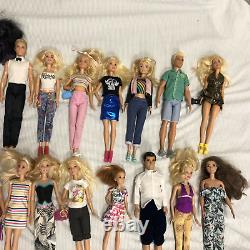 Barbie Fashionistas dressed with shoes acc Ken Skipper AA multi 40 DOLLS LOT Clean