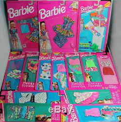 Barbie Fashions MIB 1990's Lot of 14 Fashion Outfits