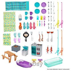 Barbie GHL93 3-in-1 DreamCamper Transforming Vehicle Play Set with 50 Accessories