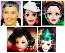 Barbie Gone With The Wind Rhett Butler & Scarlett O'Hara Dolls Lot of 5 NEW