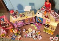 Barbie Grocery Store Market Tyco Kitchen Littles LOT Slushie Machine 1993-1996